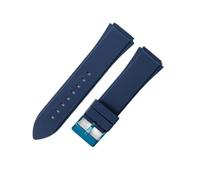 BWBVHRHZY Bracelet de montre en Silicone finement conçu, adapté for Guess W0247g3 W0040g3 W0040g7, doux et confortable, Sport, Interface convexe, 22mm(Blue-Blue-K6)