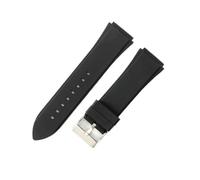 BWBVHRHZY Bracelet de montre en Silicone finement conçu, adapté for Guess W0247g3 W0040g3 W0040g7, doux et confortable, Sport, Interface convexe, 22mm(Black-Steel-K6)