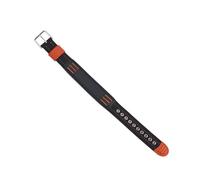 BWBVHRHZY Bracelet de montre en toile de 23mm for adaptateur adapté for Casio PRG-510/110/130 PRW-5100G Bracelet accessoire en Nylon intégré(Orange line sk)