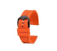 BWBVHRHZY Bracelet de montre Fluororubber adapté for Rolex adapté for Tudor adapté for Omega adapté for IWC 20mm 22mm souple noir bleu Orange rouge vert bracelet de montre for hommes broche for change