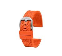 BWBVHRHZY Bracelet de montre Fluororubber adapté for Rolex adapté for Tudor adapté for Omega adapté for IWC 20mm 22mm souple noir bleu Orange rouge vert bracelet de montre for hommes broche for change