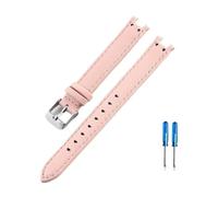 BWBVHRHZY Bracelet de montre for Interface Concave, Premium, respectueux de la peau, adapté for Anne Klein AK2156 AK2157 AK2618 12x6 14x8mm(Pink-ST-K1,12x6mm)