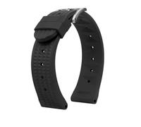 BWBVHRHZY Bracelet de montre gaufré adapté for Seiko PROSPEX SKX007 Water Ghost 20mm 22mm ormeau petit MM Silicone hommes plongeur sport bracelet de montre en caoutchouc(B Black-silver,Width 22mm)