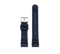 BWBVHRHZY Bracelet de montre gaufré adapté for Seiko PROSPEX SKX007 Water Ghost 20mm 22mm ormeau petit MM Silicone hommes plongeur sport bracelet de montre en caoutchouc(A Blue-silver,Width 20mm)