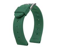 BWBVHRHZY Bracelet de montre gaufré adapté for Seiko PROSPEX SKX007 Water Ghost 20mm 22mm ormeau petit MM Silicone hommes plongeur sport bracelet de montre en caoutchouc(B green-silver,Width 20mm)
