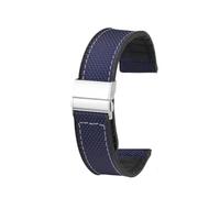 BWBVHRHZY Bracelet de montre inférieur en Nylon et Silicone, 22mm, adapté for Huawei GT4, bracelet de montre GT3, GT2 Watchgt3 Honor 4Pro, bracelet de montre intelligente(Dark blue,20mm)