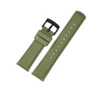 BWBVHRHZY Bracelet de montre inférieur en nylon tissé de 20 mm, 21 mm, 22 mm, adapté for Tissot T116, adapté for Seiko No. 5 SSB373P1, adapté for Mido/Fit for bracelet masculin CASIO(Military green BK