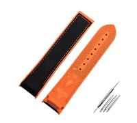 BWBVHRHZY Bracelet d'extrémité incurvée for Omega, Seamaster 300, Ocean Speedmaster 8900, Planet Ocean, 20 m, 22 mm, tissu en nylon et caoutchouc for homme.(Colour 9,22mm)