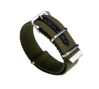 BWBVHRHZY Bracelet en nylon 20 mm 22 mm adapté for Rolex/adapté for Tudor/adapté for bracelet en toile Casio/adapté for bracelet de montre intégré Citron noir/bleu/vert armée/kaki(F4 Army green,22mm)