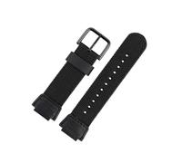 BWBVHRHZY Bracelet en Nylon de 18mm adapté au bracelet CASIO AE-1000W AE-1300 AE1200 W-S200H W-800H W-216H W-735H W-215 AEQ-110W SGW-300H 400H 500H MRW-200H(Black bk)