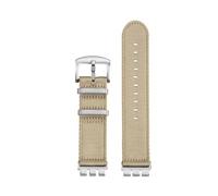 BWBVHRHZY Bracelet en Nylon de 21mm adapté for la SWATCH YVS420 YVS454 YVS451 YVS400 YVB404, Bracelet de remplacement Durable(A3 silver)
