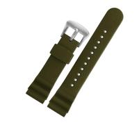 BWBVHRHZY Bracelet en Silicone de 22mm adapté for la série Seiko PROSPEX SNE533P1 SNE537 SNE541 SNE535, bracelet de montre for hommes en conserve, chaîne de montre longue de style plongée(Army Green-s