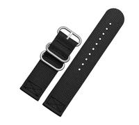 BWBVHRHZY Bracelet en toile adapté for montres Seven Friday T1 / T2 / M2 / M3 P2b / P3 / Q2, Bracelet en Nylon, accessoires de montre for hommes 26 28mm(Two pieces black sk,26mm)