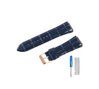BWBVHRHZY Bracelets de montre en cuir résistants for l'usure et durables, adaptés au bracelet de montre Guess W0400G2 W0040G7/W0247G4 22mm(Blue-RS-K1)