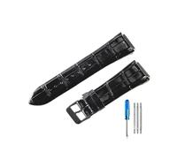 BWBVHRHZY Bracelets de montre en cuir résistants for l'usure et durables, adaptés au bracelet de montre Guess W0400G2 W0040G7/W0247G4 22mm(Black-BK-K1)