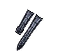 BWBVHRHZY Convient for Frederique Constant bracelet de montre première couche en cuir boucle ardillon 23mm noir et marron foncé hommes montre ceinture(Schwarz)