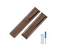 BWBVHRHZY Convient for pilotes de la série Breitling, convient for Avengers italiens, convient au chronométrage aérien, convient for la culture océanique, convient au bracelet en cuir 22/24 mm.(Coffee