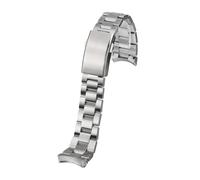 BWBVHRHZY Convient for TAG HEUER série 300 Bracelet en acier inoxydable solide WAY201A WAY211 ABA0927 bracelets de montre en acier incurvé hommes 20.5mm 21.5MM Bracelet(21.5mm)