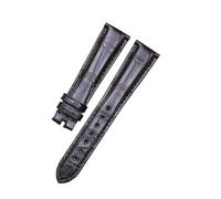 BWBVHRHZY Cuir de qualité supérieure adapté for la ceinture de montre Zenith Captain, marron foncé, noir, 20mm, couture exquise(Dark brown)
