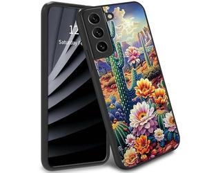 BWEGRHE Cactus Paradise Coque de téléphone pour Samsung Galaxy S21 FE, coque fine en gel TPU souple et caoutchouc protection intégrale pour Galaxy S21 FE