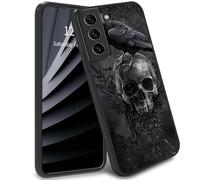 BWEGRHE Coque de téléphone motif tête de mort de corbeau pour Samsung Galaxy A26 5G, coque fine en gel TPU souple et caoutchouc protection intégrale pour Galaxy A26 5G