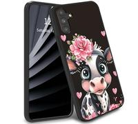 BWEGRHE Coque de téléphone rose petite vache pour Samsung Galaxy A16, coque fine en gel TPU souple avec pare-chocs, protection intégrale pour Samsung Galaxy A16