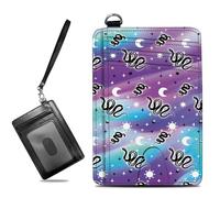 BWEGRHE Petit portefeuille de voyage fin multi-fentes pour cartes de crédit - Étui pour cartes de crédit - Blocage RFID - Petit portefeuille pour homme et femme, Mystique magique serpent gothique