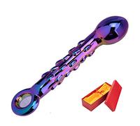 Bwer Black Wolf Crystal Glass Dildos Masturbator Gode réaliste Pénis Grand G-Spot Anal Butt Plug Adult Sex Toys, A avec boîte