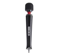 Bwer Masseur de Baguette Magique 10 Vitesses, vibrateurs AV de bâton de Massage Jouets sexuels Sexy de vibrateur de Clitoris pour Les Femmes Plug-Noir européen