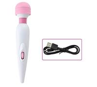Bwer Vibrateur de Baguette Magique, Jouets sexuels pour Femmes bâton AV stimulateur de Clitoris vibrateur Point G gode Vibrant Produits de Sexe-S Blanc