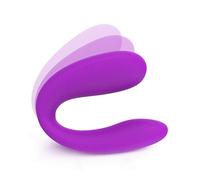 Bwer Vibromasseur à succion vaginale en Forme de U 10 Vitesses Vibrant Oral Sex Aspiration Clitoris Stimulateur Masturbation Sex Toys Femmes-E091-Violet