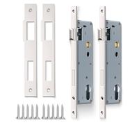 Bwintech 2 Pcs Serrure À Mortaiser 9240 En Acier Inoxydable, 92MM Centre 40MM Backset Corps De Serrure, Satin Nickel Frame Door Lock Pour Portes Intérieures Et Extérieures