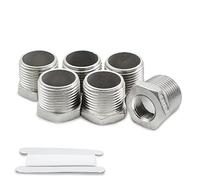 Bwintech 3 Pcs 3/8" mâle vers 1/4" femelle Raccord réducteur à douille hexagonale en acier inoxydable, filetage BSP, pour le raccordement de tuyaux