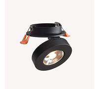 Bwldma Nordic Moderne 3W 5W 7W LED Spot encastré Lumière Unique Plafond Arrière-Plan Mur Light Corridor Yeux Bull entrée de lumière Elephant Nose Lumière Downlight réglable