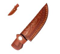BWLEANSY Etui Couteau Cuir,Fourreau Couteau pour Ceinture,Etui pour Couteau de Poche pour la Chasse,Randonnée, Trekking, Cadeau de Chasse en Camping en Plein air (Brun)