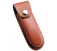 BWLEANSY Etui Couteau Cuir,Gaine de Couteau Étui,Gaine de Couteau de Chasse,Gaine Couteau Poche avec Boucle de Ceinture à Fermeture à Pression pour Couteau de Poche Pliant(sans Couteau) (Brun)