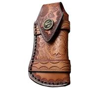 BWLEANSY Etui de Couteau en Cuir pour Ceinture,Etui de Ceinture pour Couteau Pliant Etui de Couteau de Poche en Cuir Etui de Couteau de Poche Portable pour Le Camping en Plein Air Chasse Exploration