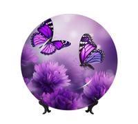 BWLHJKE Assiette décorative en porcelaine anglaise avec image personnalisée avec support de présentation, assiette décorative en céramique pour décoration murale, 15,2 cm