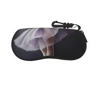 BWLHJKE Étui à lunettes de danseuse de ballet avec fermeture éclair et coque rigide portable avec crochet