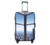 BWLHJKE Housse de bagage de voyage pour valise, approuvée par la TSA, lavable, élastique, housse de valise anti-rayures pour valises de 55,9 à 61 cm, Noir , S