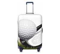 BWLHJKE Housse de bagage de voyage pour valise, approuvée TSA, lavable, élastique, housse de protection anti-rayures pour valise de club de golf, housse de bagage pour bagages de 55,9 à 61 cm, Noir ,