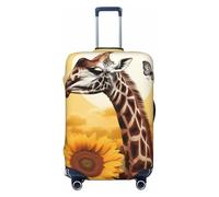 BWLHJKE Housse de bagage de voyage pour valise, approuvée TSA, lavable, élastique, housse de protection anti-rayures pour valise de 55,9 à 61 cm, Noir , S