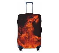 BWLHJKE Housse de bagage de voyage pour valise, approuvée TSA, lavable, élastique, housse de valise anti-rayures, convient aux valises de 55,9 à 61 cm, Noir , L