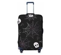 BWLHJKE Housse de bagage de voyage pour valise, approuvée TSA, lavable, élastique, housse de valise gothique anti-rayures, convient aux housses de bagages de 55,9 à 61 cm, Noir , L