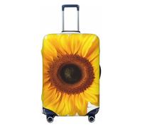 BWLHJKE Housse de bagage de voyage pour valise, approuvée TSA, lavable, élastique, housse de valise isolée de tournesol, housse de bagage anti-rayures pour bagages de 55,9 à 61 cm, Noir , XL