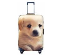 BWLHJKE Housse de bagage de voyage pour valise, approuvée TSA, lavable, élastique, housse de valise pour chien mignon, housse de bagage anti-rayures pour bagages de 55,9 à 61 cm, Noir , XL