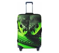 BWLHJKE Housse de bagage de voyage pour valise, approuvée TSA, lavable, élastique, housse de valise serpent 3D anti-rayures pour bagages de 55,9 à 61 cm, Noir , XL