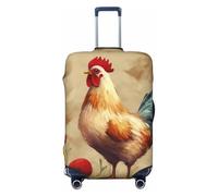 BWLHJKE Housse de bagage de voyage pour valise, approuvée TSA, lavable, élastique, protection de valise, housse de valise anti-rayures pour bagages de 55,9 à 61 cm, Noir , L
