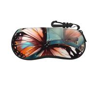 BWLHJKE Magnifique étui à lunettes de soleil avec fermeture éclair et fermeture éclair - Étui de voyage portable avec crochet
