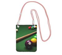 BWLHJKE Mini sac à bandoulière de billard pour téléphone portable pour homme et femme, rose, taille unique